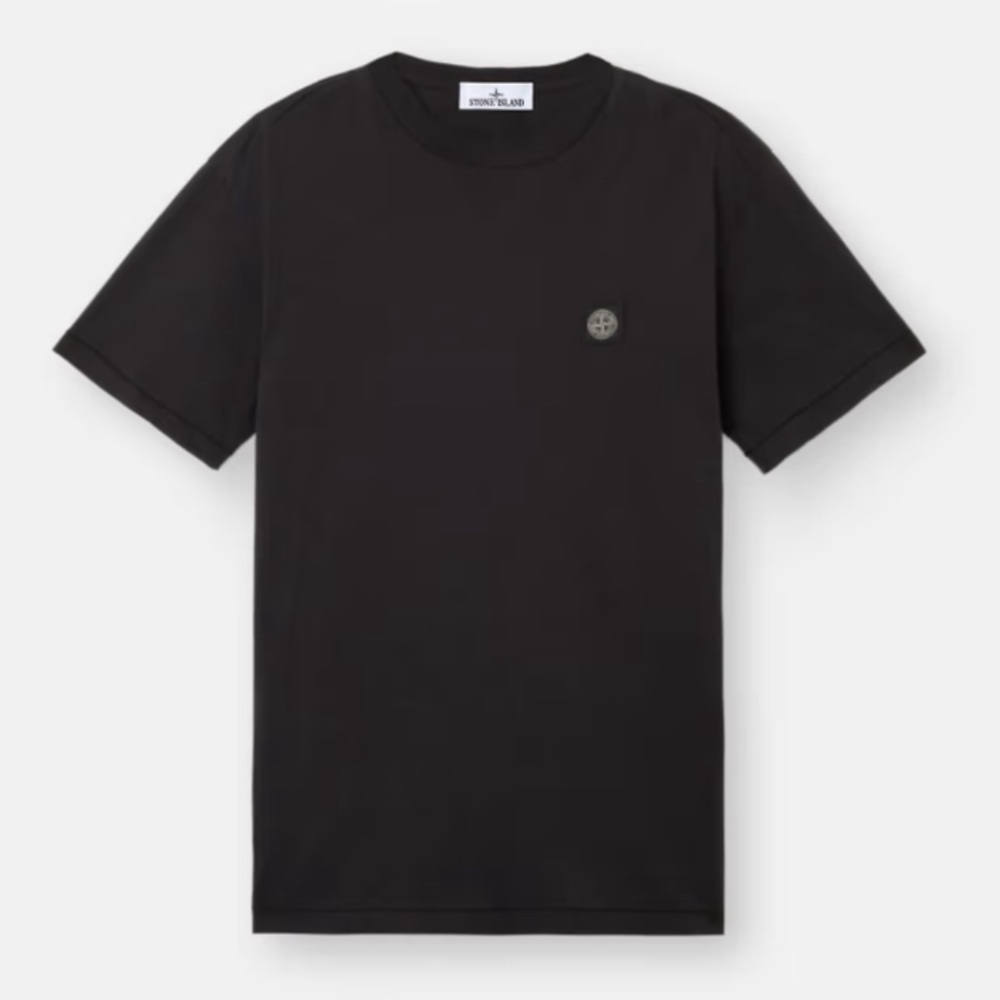 Stone Island patch logo tshirt size s black